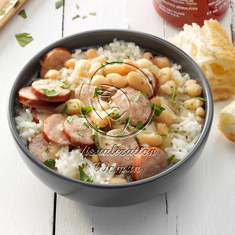 Pressure-Cooker Smoked Sausage and White Beans