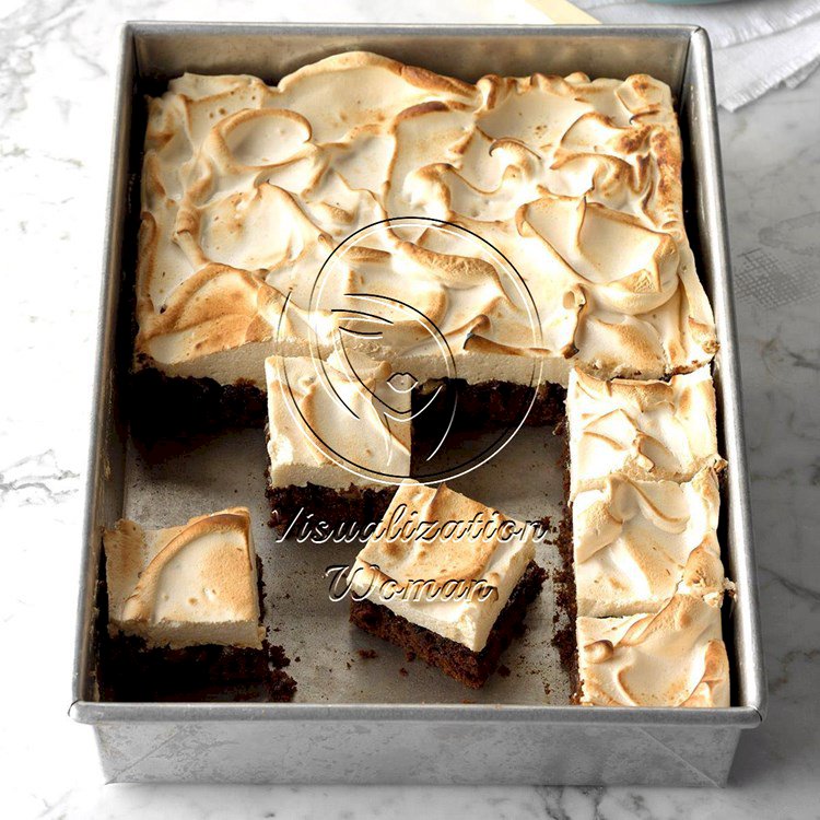 Gingerbread Meringue Bars