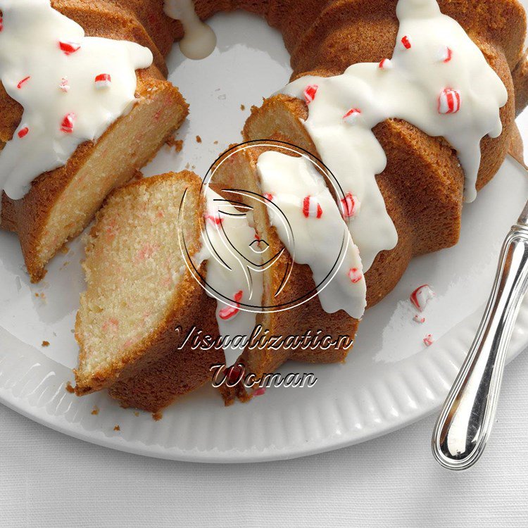 Peppermint Cream Pound Cake