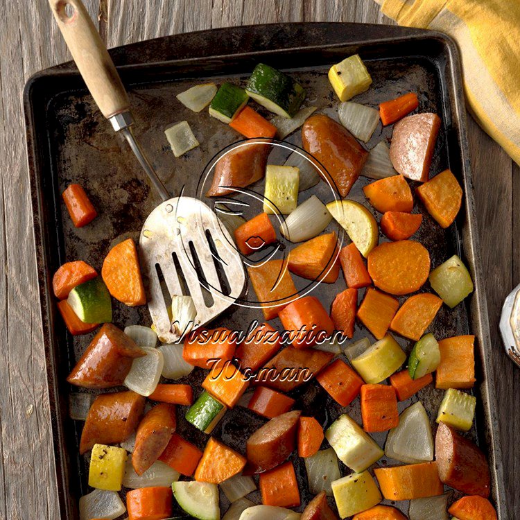 Roasted Kielbasa & Vegetables