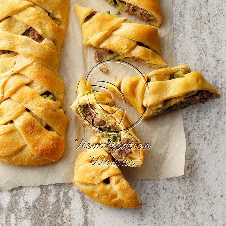 Broccoli Beef Braids