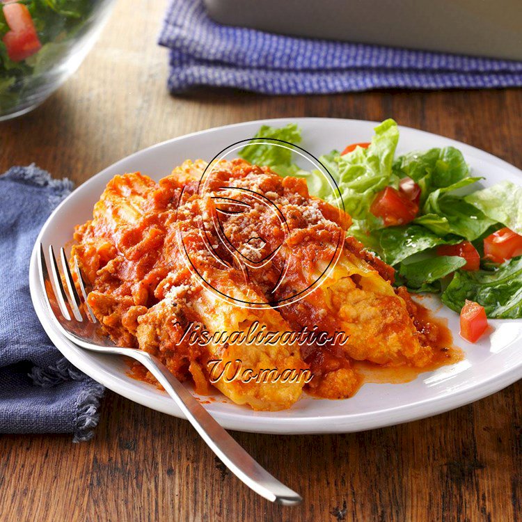 Three-Cheese Turkey Manicotti