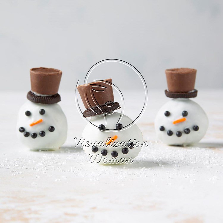 Snowman Oreo Balls