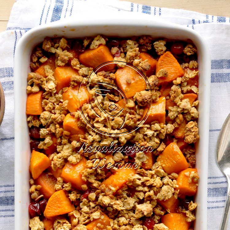 Colorful Cranberry Sweet Potato Bake