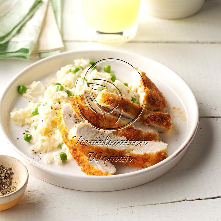 Parmesan Chicken with Lemon Rice