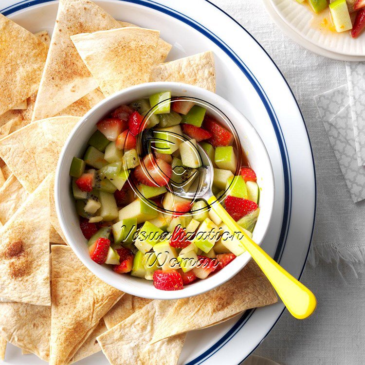 Apple Salsa with Cinnamon Chips