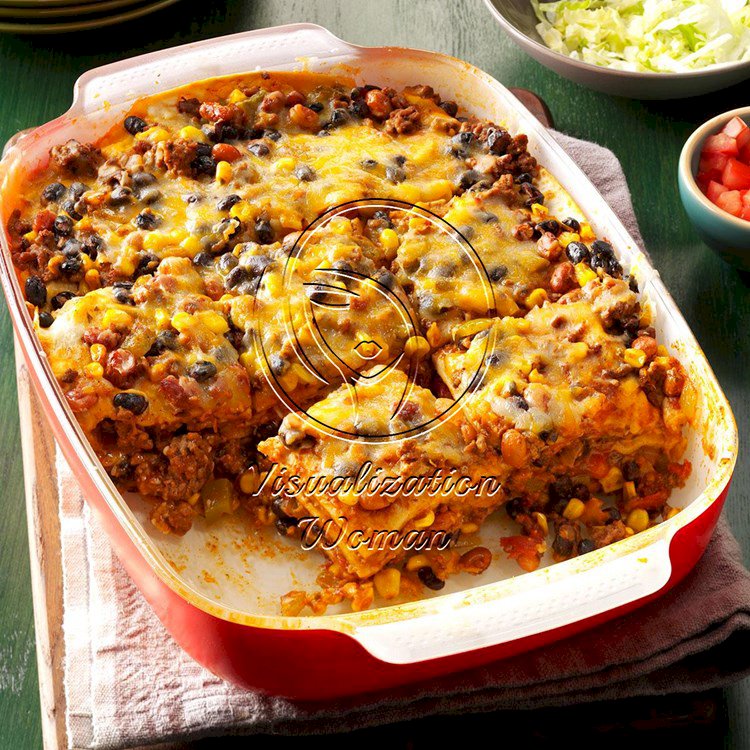 Double-Duty Layered Enchilada Casserole