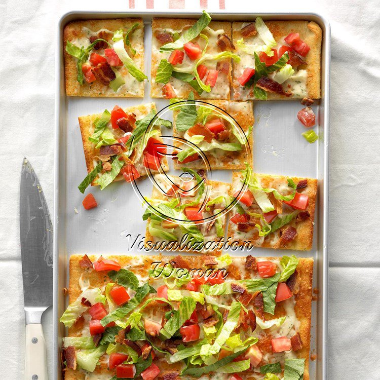 Bacon, Lettuce and Tomato Pizza