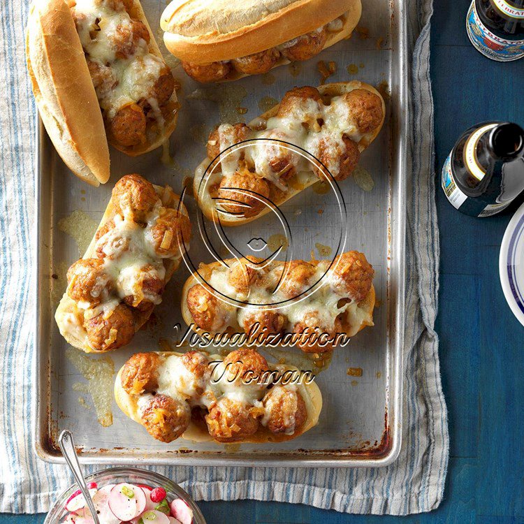 Contest-Winning Bavarian Meatball Hoagies