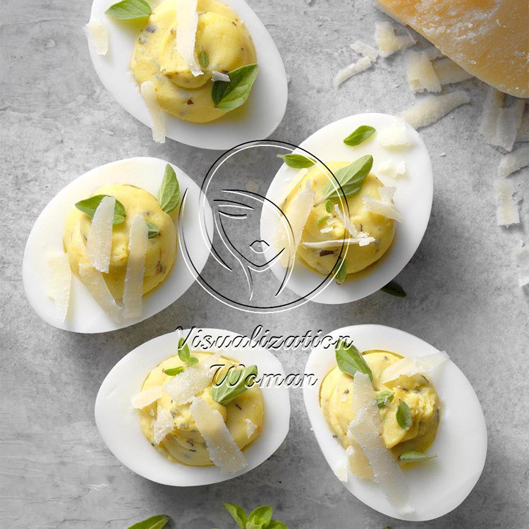 Slim Italian Deviled Eggs