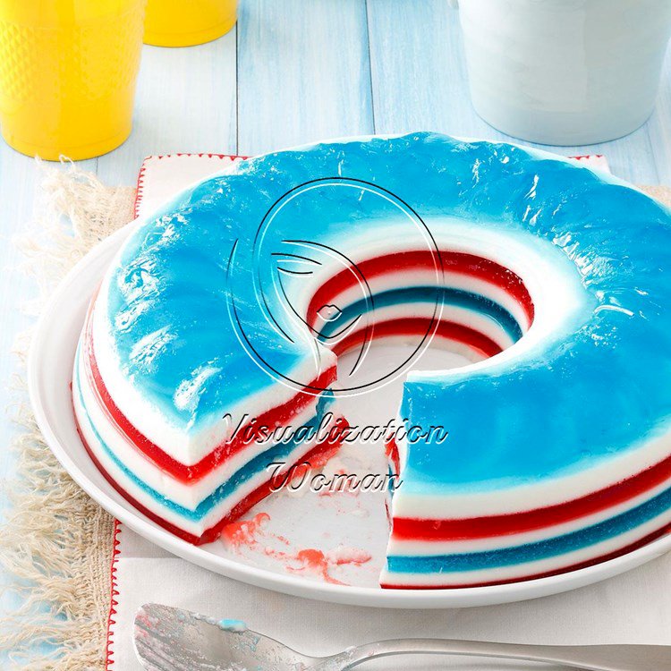 Patriotic Gelatin Salad