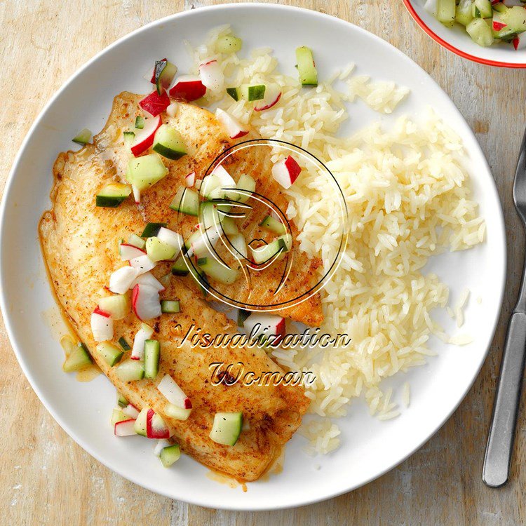 Tilapia with Cucumber Relish