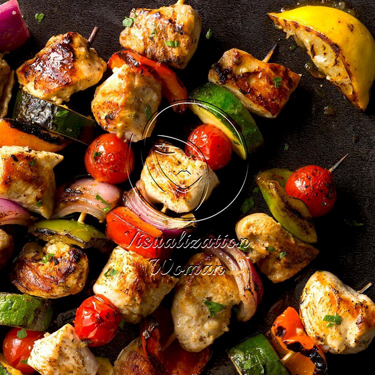 Lemon Chicken Skewers