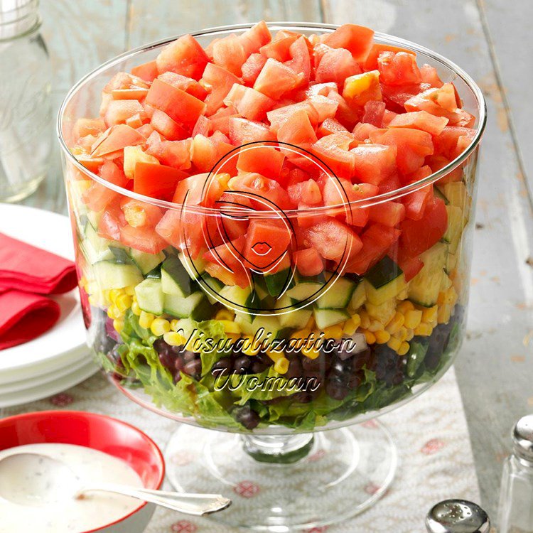 Layered Garden Bean Salad