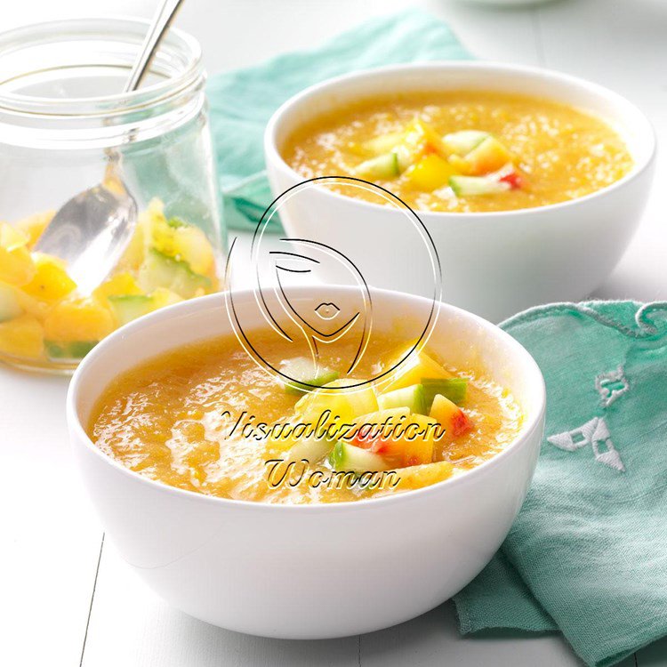 Golden Summer Peach Gazpacho