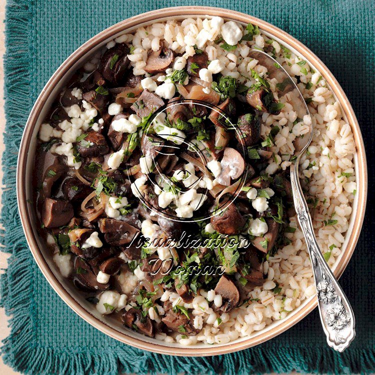 Mushroom Marsala with Barley