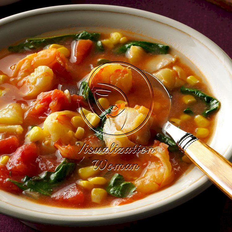 Shrimp & Cod Stew in Tomato-Saffron Broth