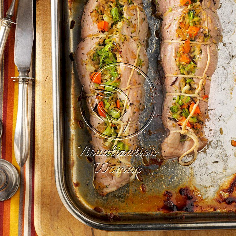 Pork Tenderloins with Wild Rice