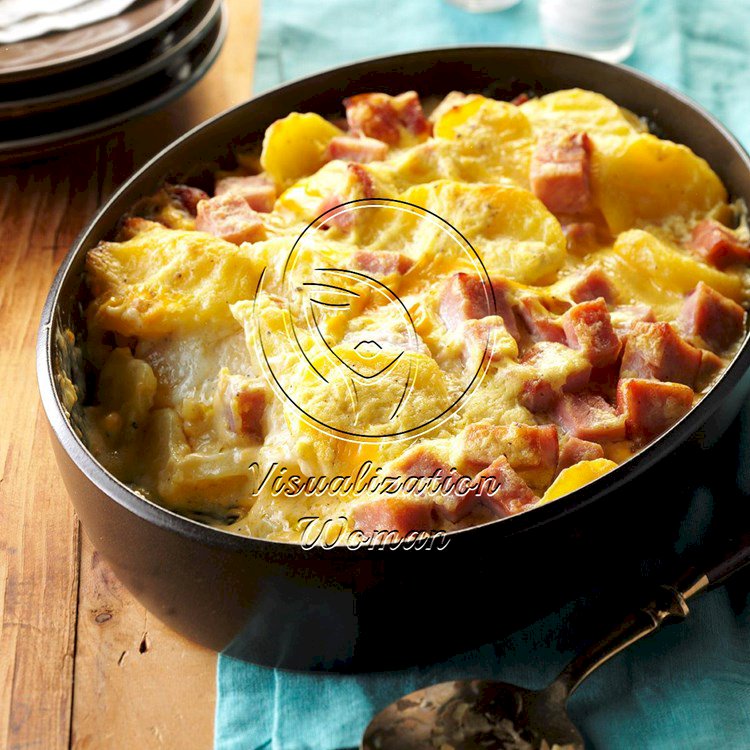 Cheesy Scalloped Potatoes & Ham