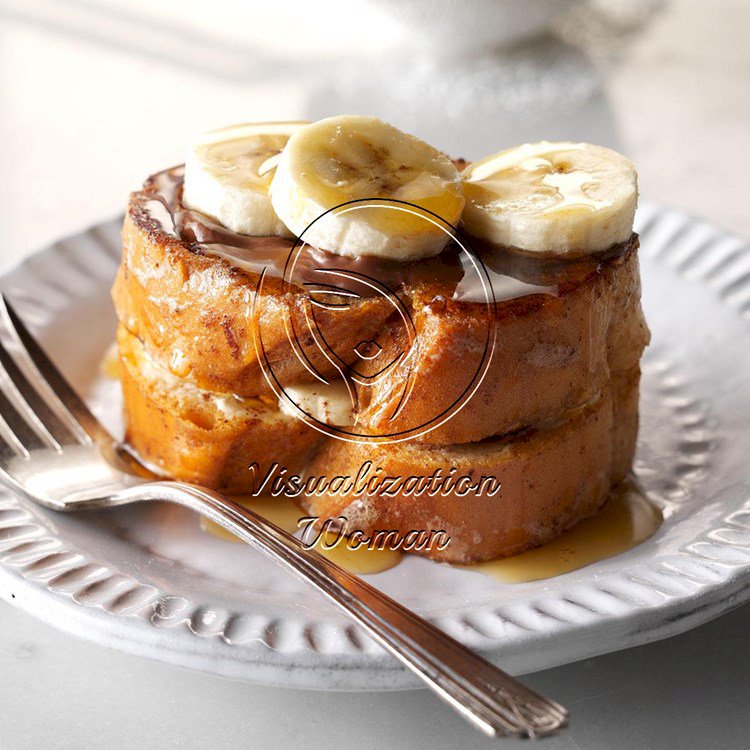 Banana-Hazelnut Pain Perdu Duet