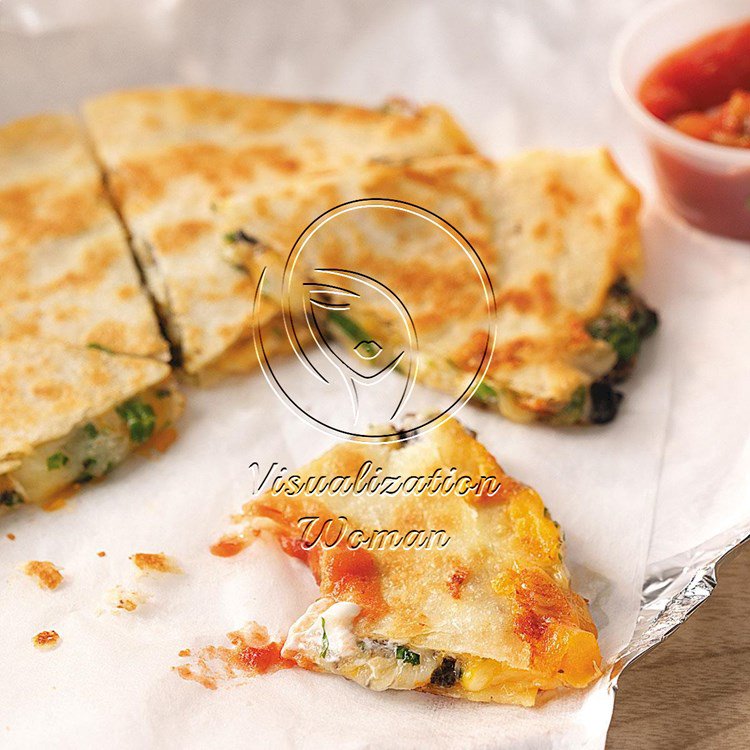 Three-Cheese Quesadillas