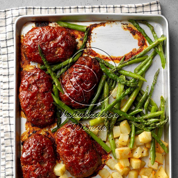 Mini Meat Loaf Sheet-Pan Meal