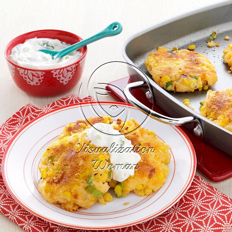 Loaded Cheddar-Corn Potato Patties