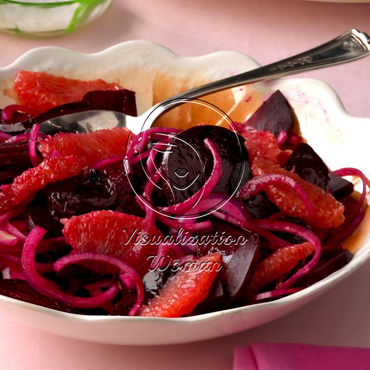 Pressure-Cooker Beet, Grapefruit & Onion Salad