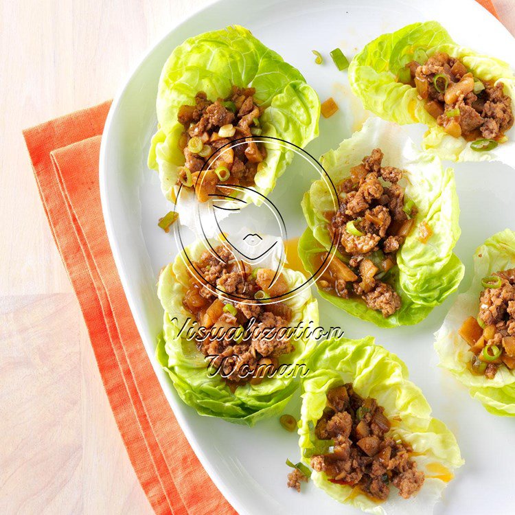 Ginger Pork Lettuce Wraps