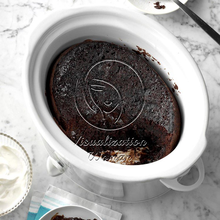 Slow-Cooker Chocolate Lava Cake