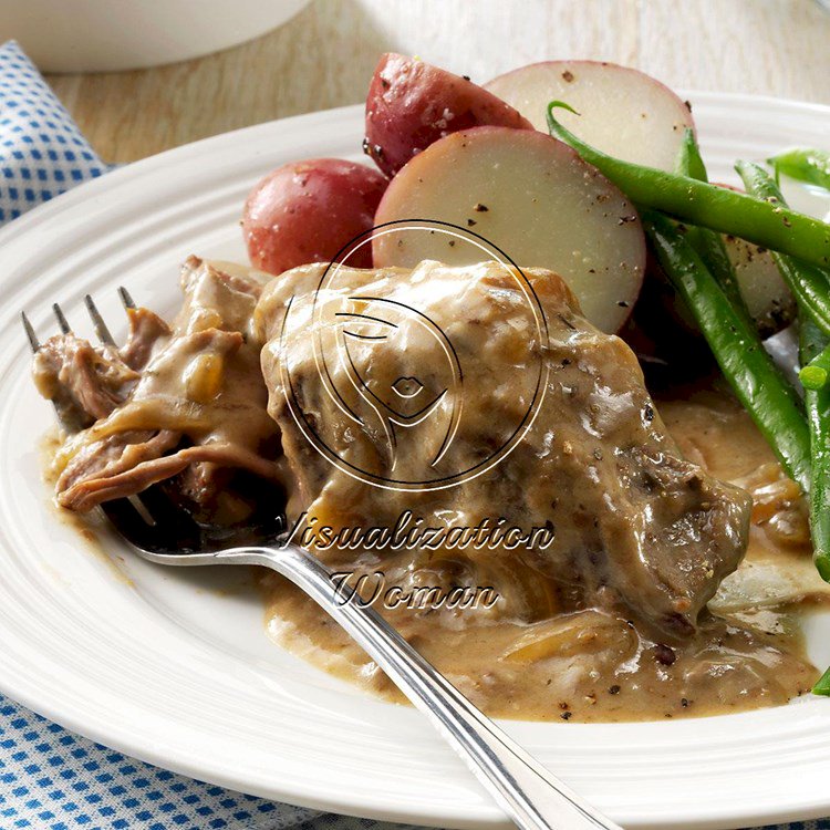 Slow-Cooked Round Steak