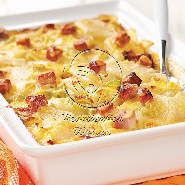 Ham and Creamy Potato Scallops