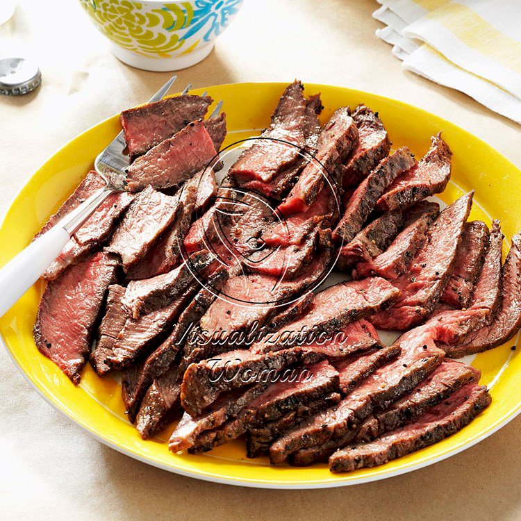 Grilled Steaks with Cilantro Sauce