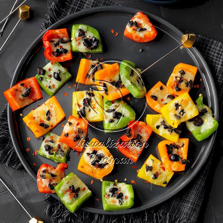 Rainbow Pepper Appetizers