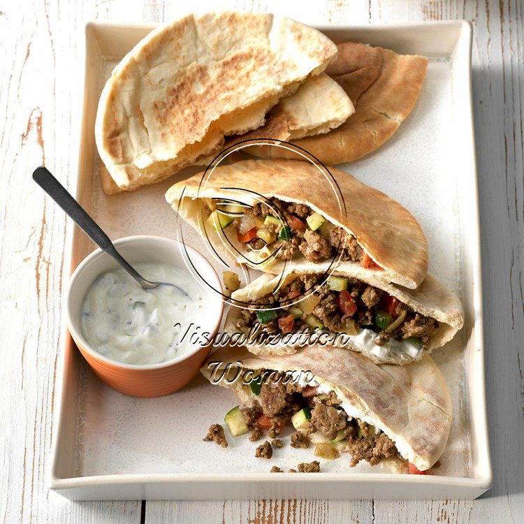 Curried Beef Pita Pockets