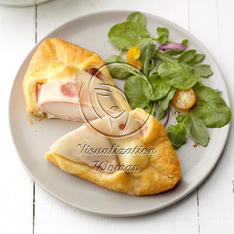 Chicken Cordon Bleu in Pastry