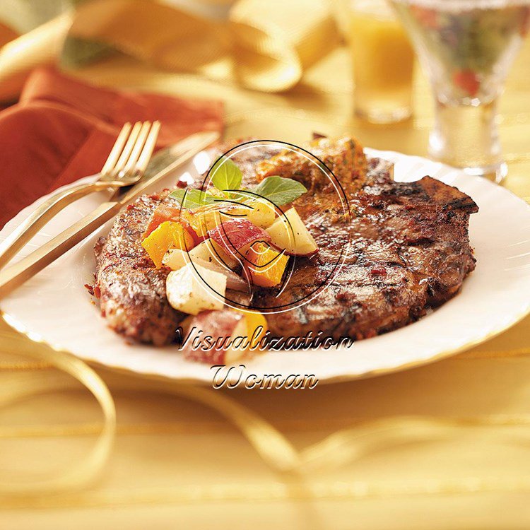 T-Bones with Sun-Dried Tomato Butter