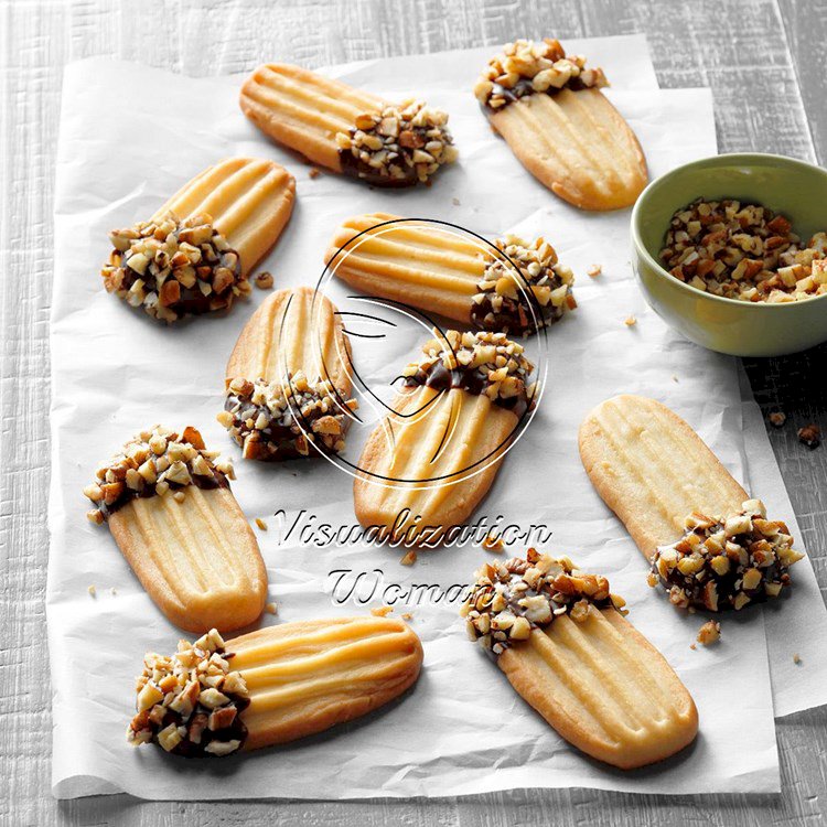 Chocolate-Tipped Butter Cookies