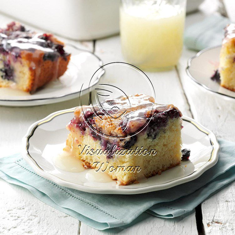 Blueberry Buckle with Lemon Sauce