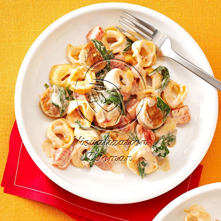 Creamy Tomato Tortellini with Sausage