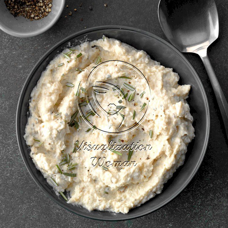 Slow-Cooker Garlic-Rosemary Cauliflower Puree