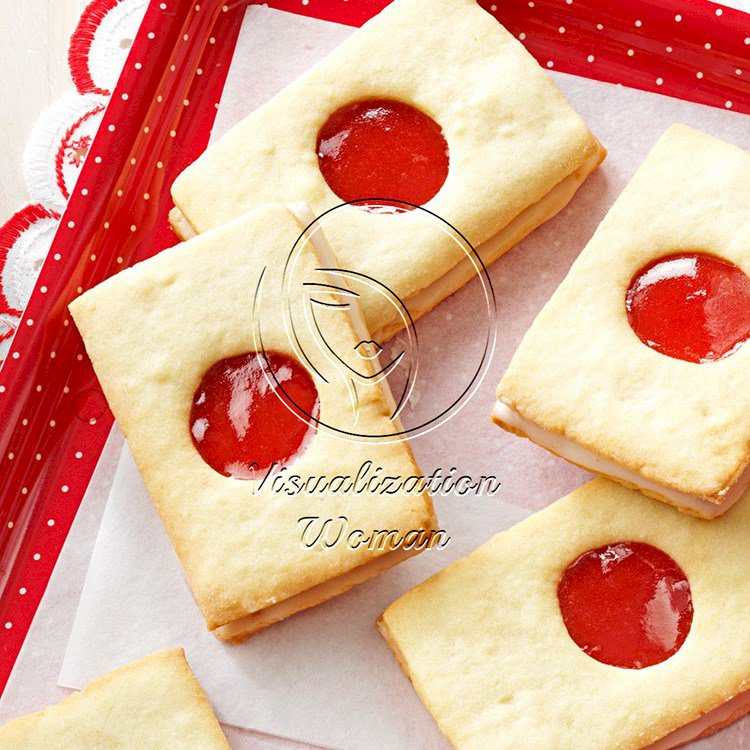 Strawberry Sandwich Cookies