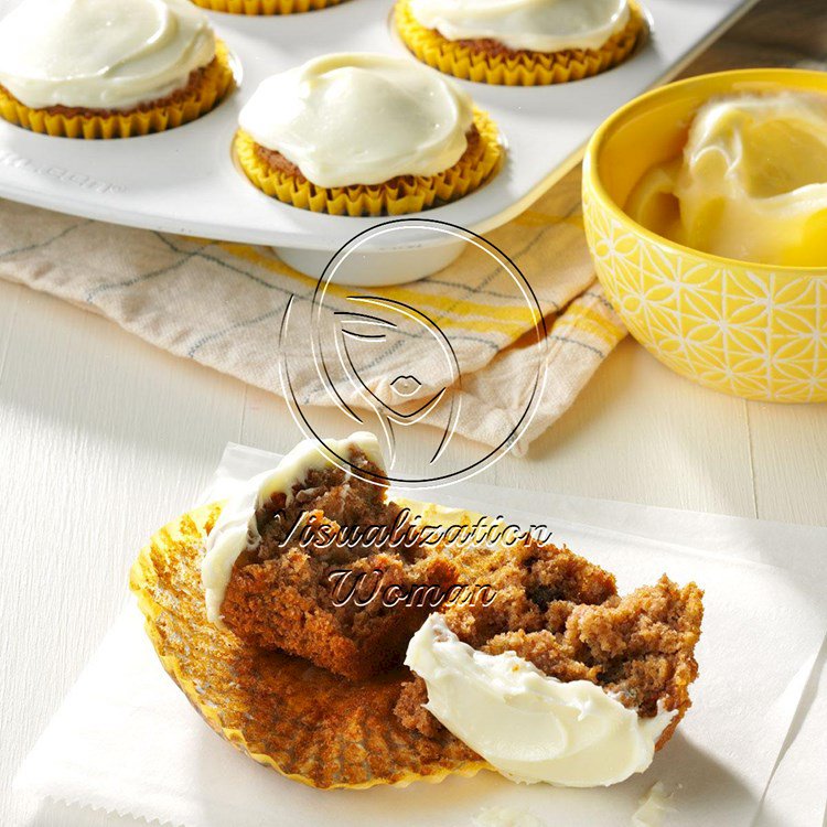 Carrot Cupcakes with Cream Cheese Frosting