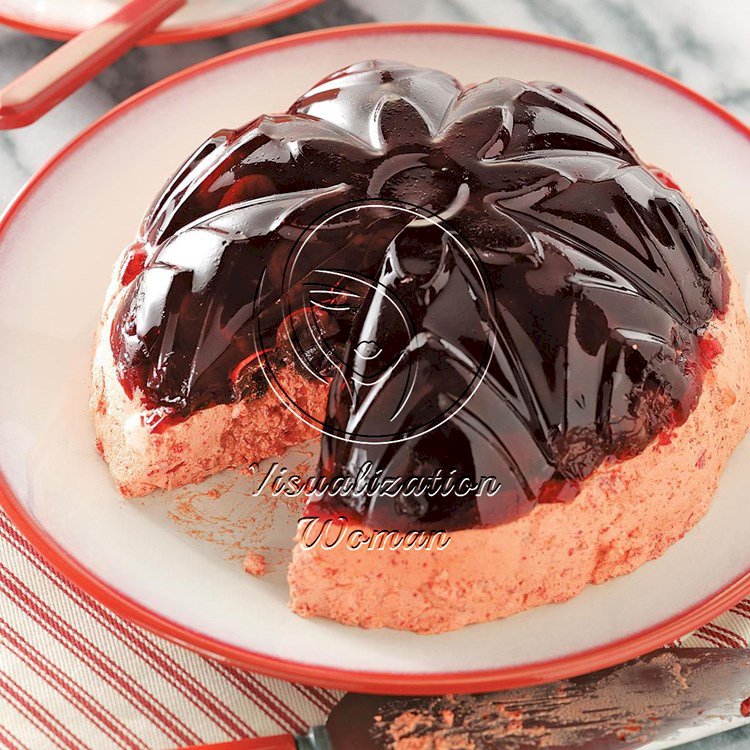 Cherry Chiffon Gelatin