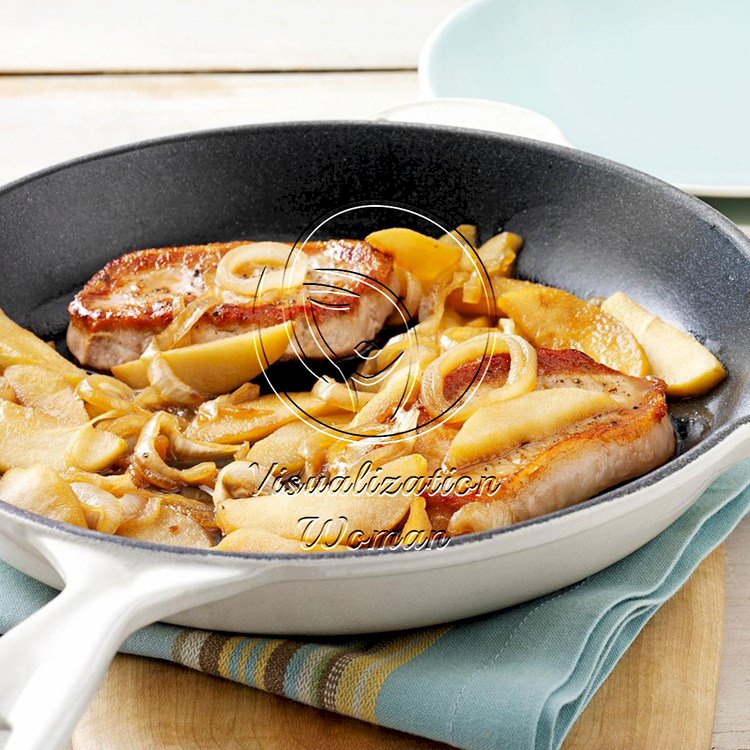 Onion-Apple Pork Chops