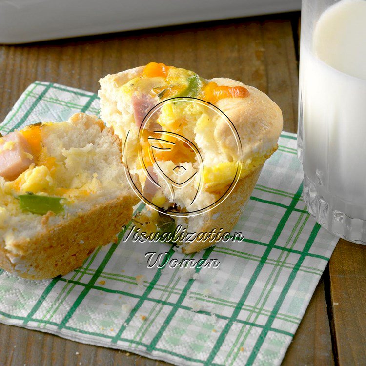 Ham & Biscuit Breakfast Cups