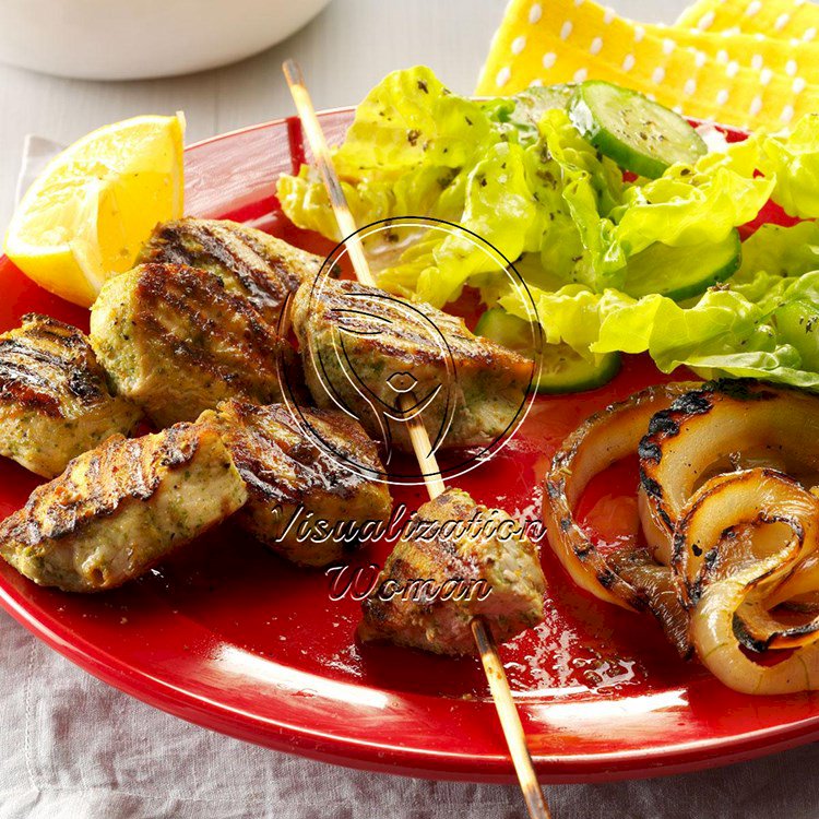 Cilantro & Lemon Marinated Chicken Kabobs