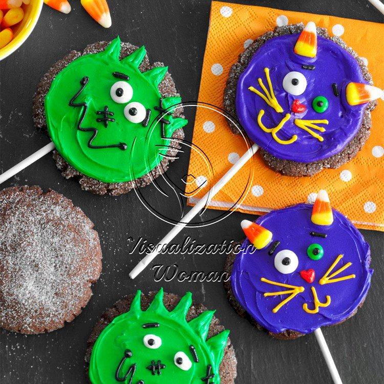 Halloween Chocolate Cookie Pops