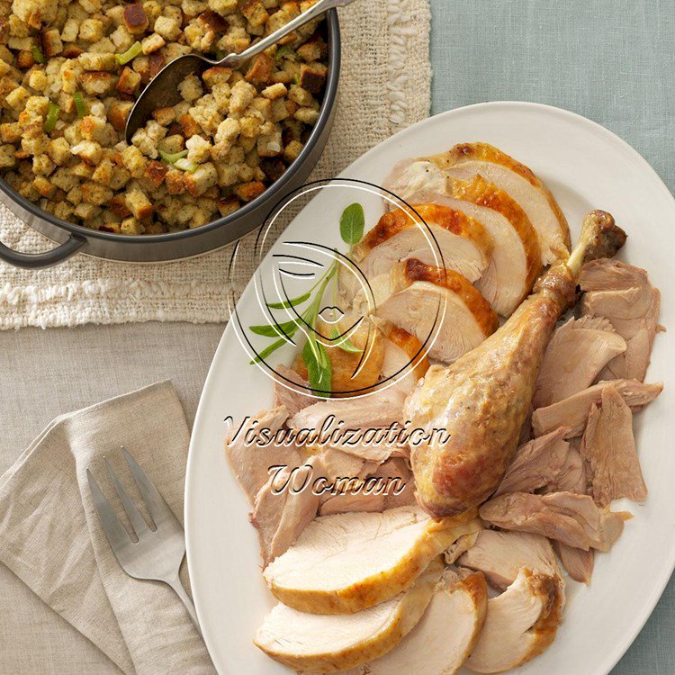 No-Fuss Herb-Roasted Turkey & Stuffing