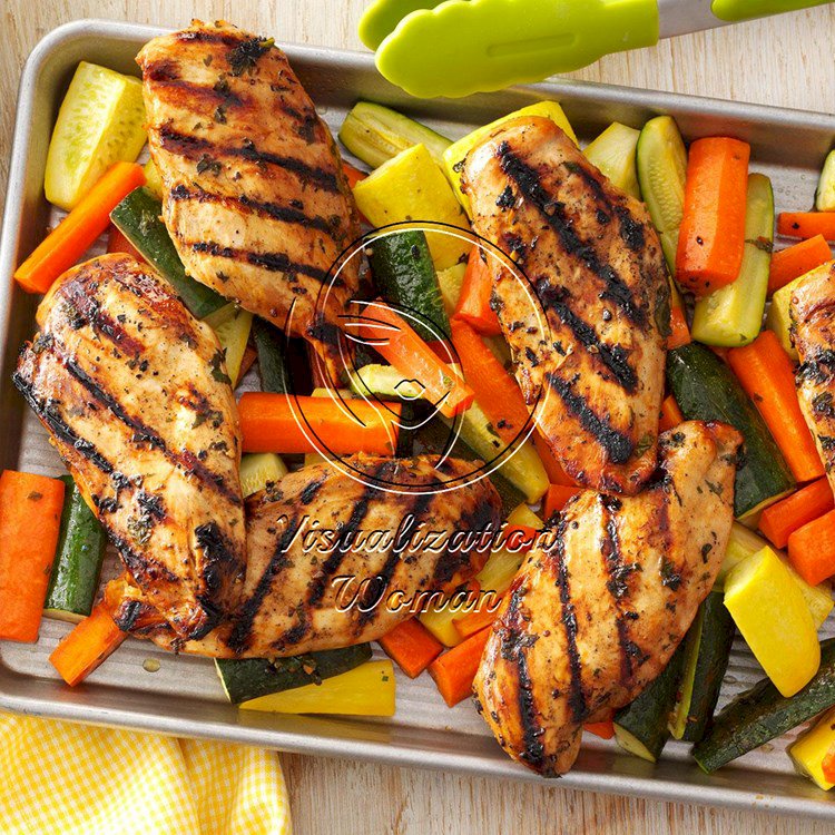 Apple-Marinated Chicken & Vegetables